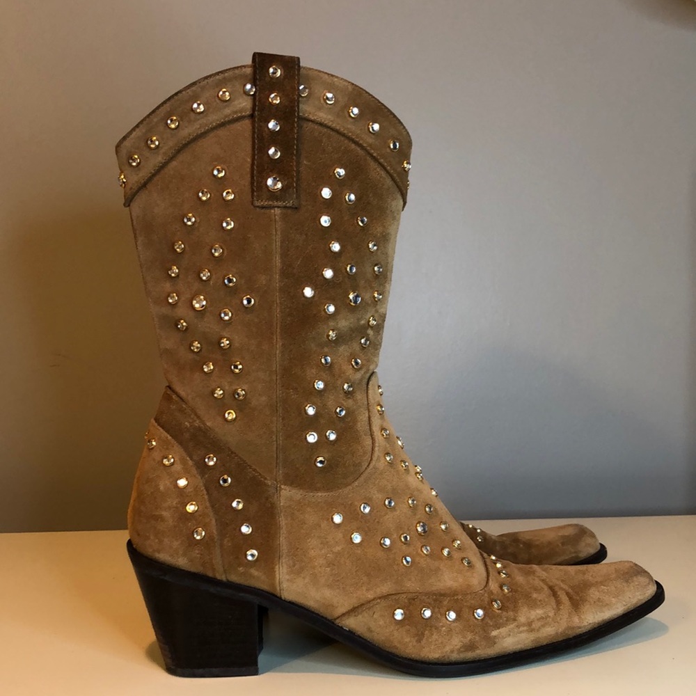 Stuart Weitzman “Hey Baby” Western Boots